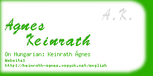 agnes keinrath business card
